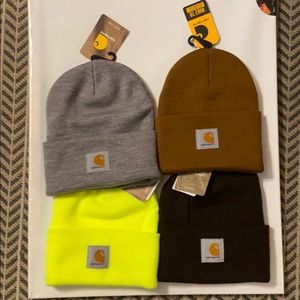 4 assorted carhartt toques BNWT beanie